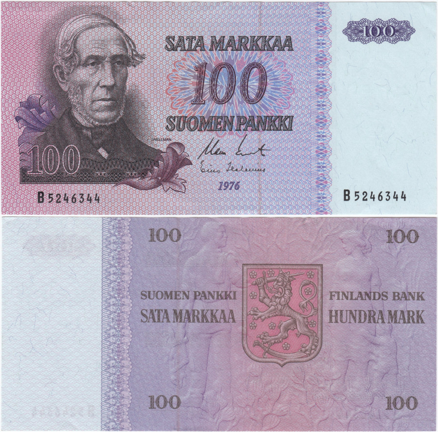 100 Markkaa 1976 B5246344